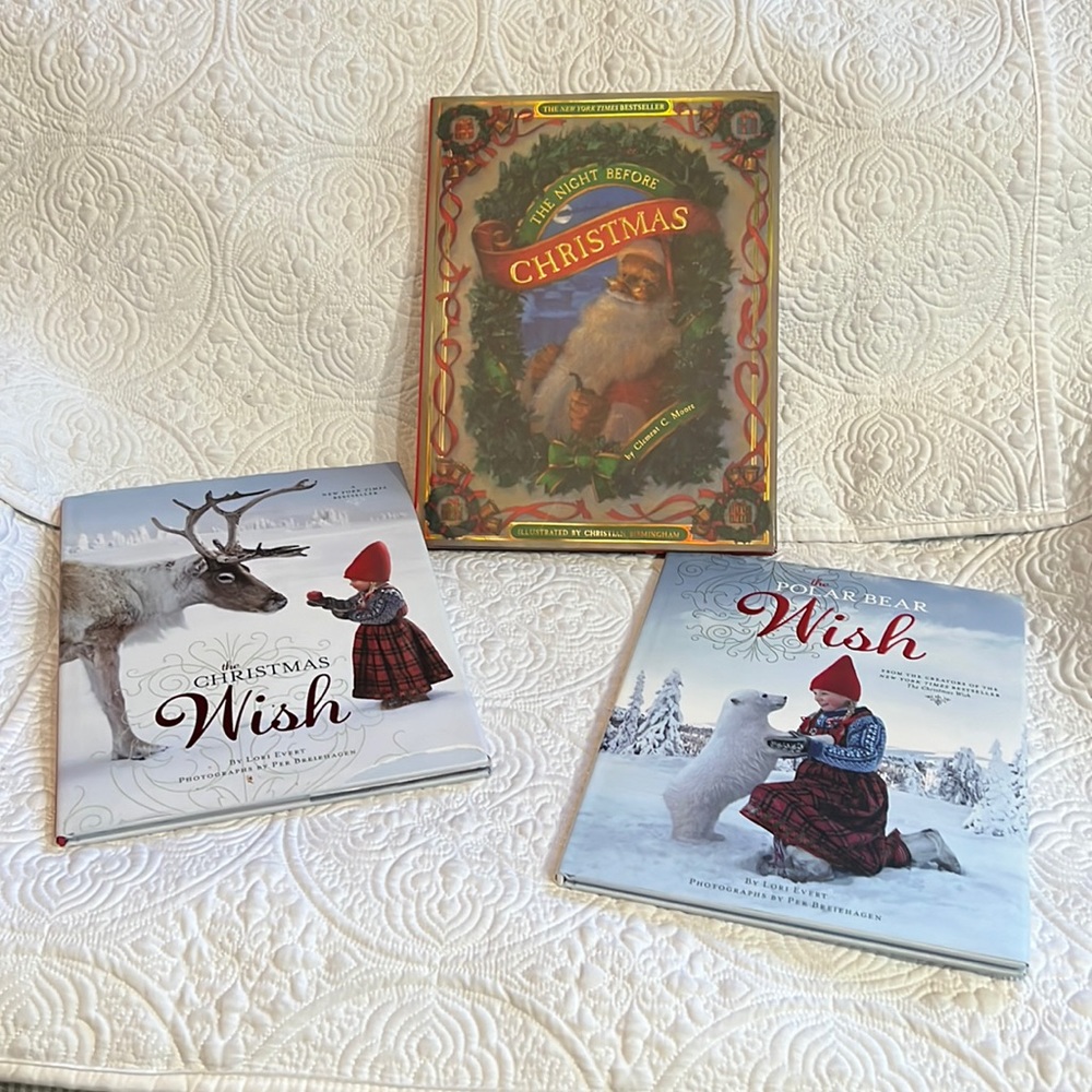 Set of 3- The‎ Night Before Christmas, The Christmas Wish, The Polar Bear Wish